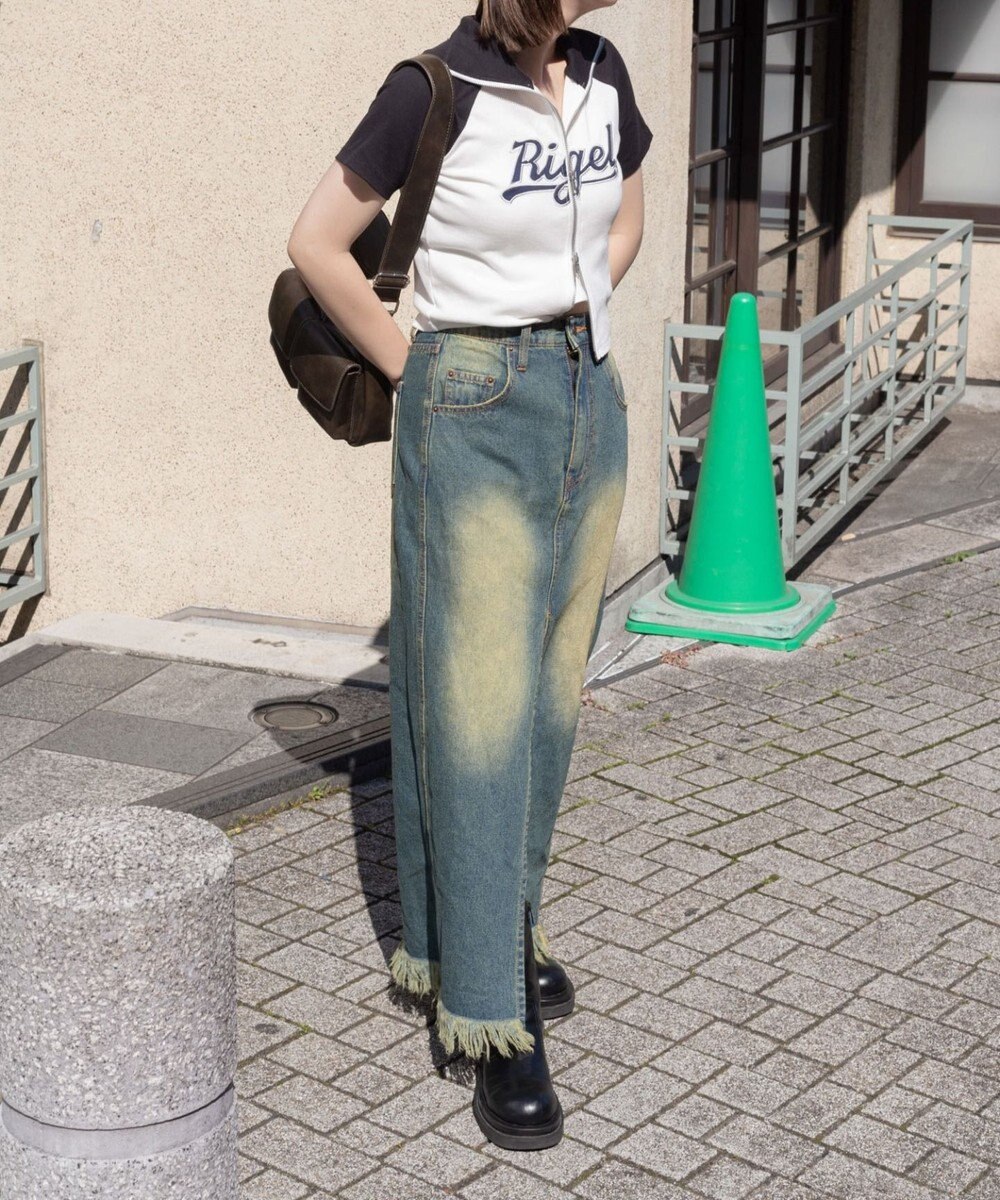 WEGO ダブルジップワッペンロゴラグランT 