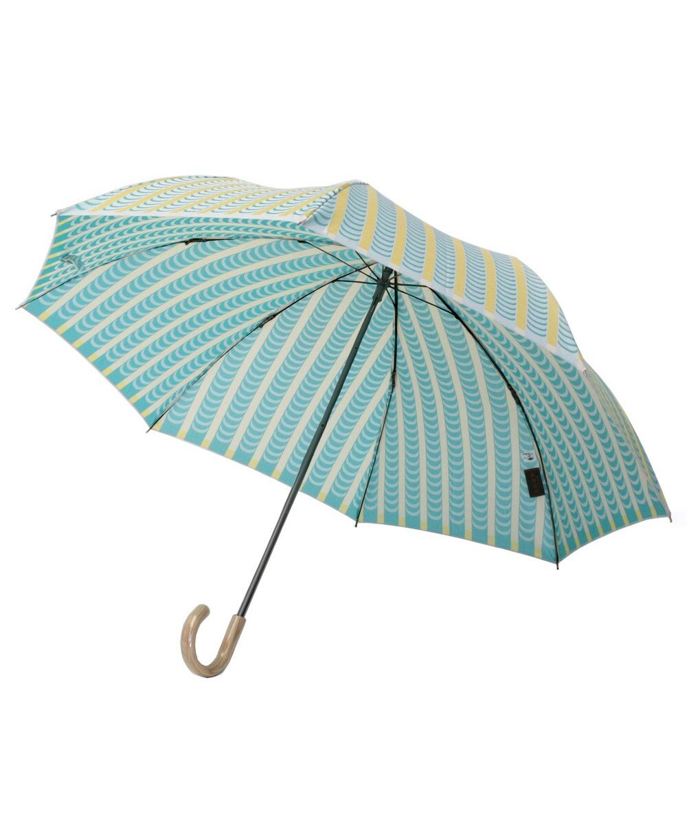 槇田商店 Stig Lindberg DRAPES グリーン 折りたたみ傘 