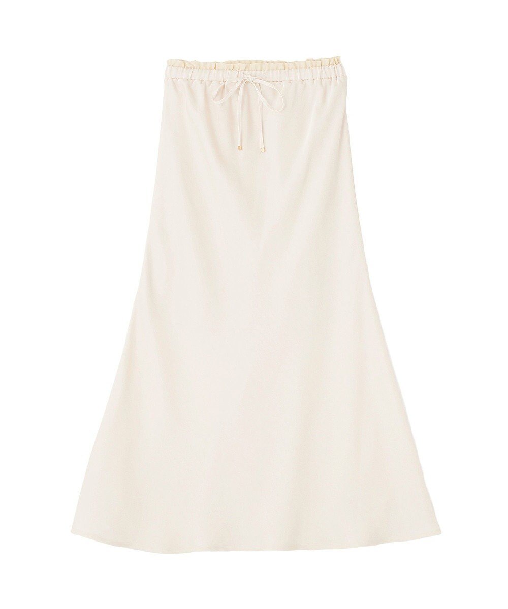 earth music&ecology サテンフリルマーメイドスカート 