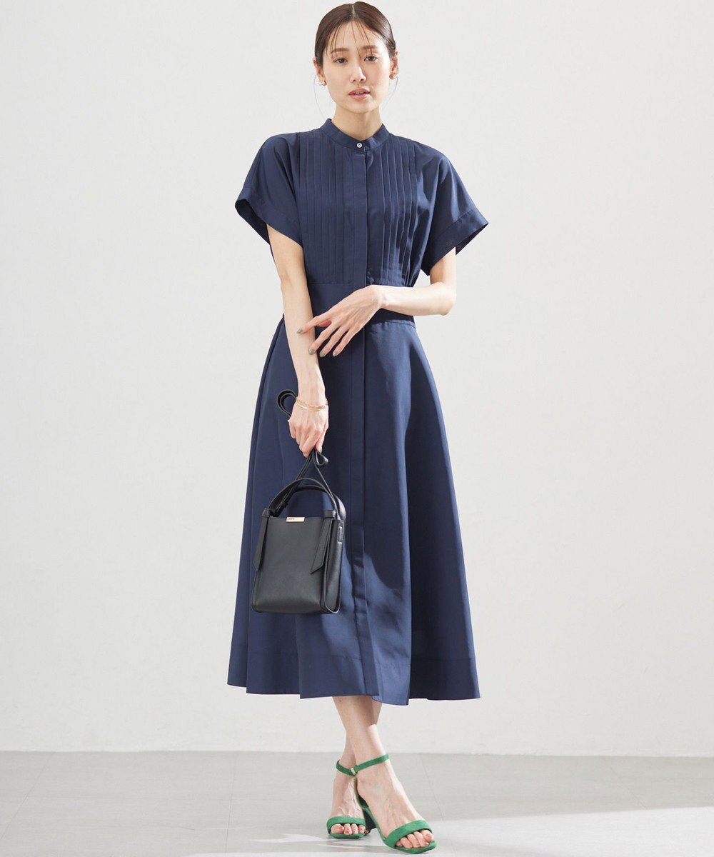 組曲 S 【洗える・ドライタッチ】シアーボイルフロントタック ワンピース 