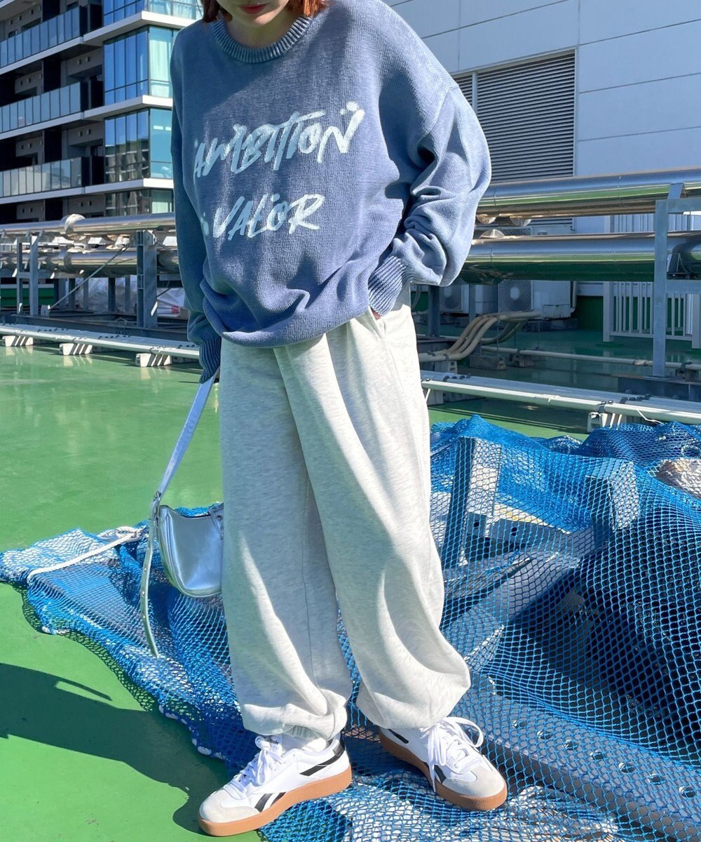 WEGO ヴィンテージウォッシュニットプルオーバー 