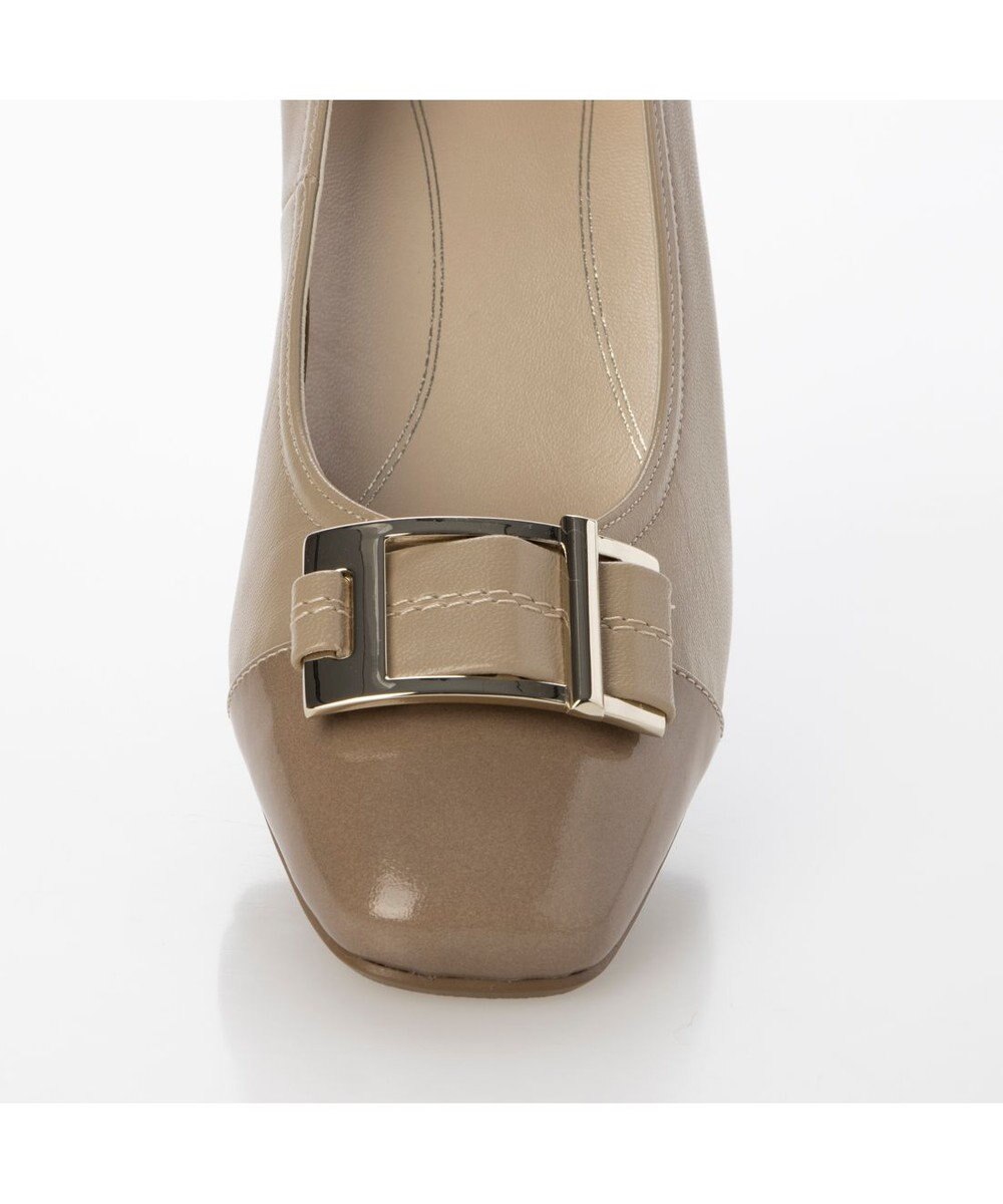 Riz raffinee <Riz raffinee>バックルモチーフコンビパンプス 
