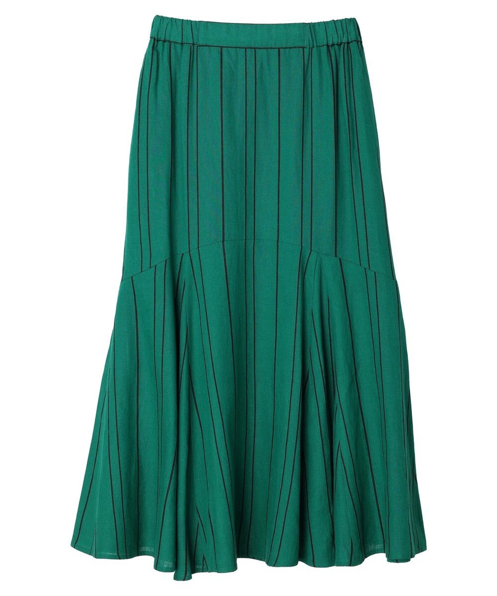 AMERICAN HOLIC リネンブレンドストライプマーメードスカート 