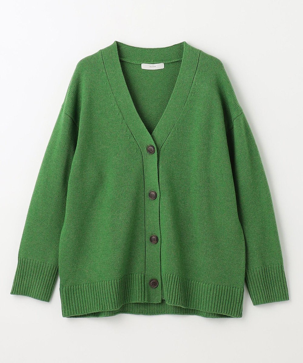 ANY 【洗濯機可】ラムウールVネック カーディガン 