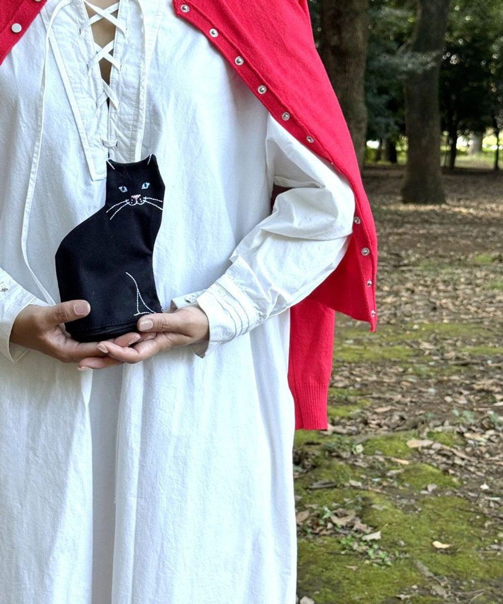 ROOTOTE 1117【ネコポーチ】EU.ウイズルー.オスワリネコ-A 