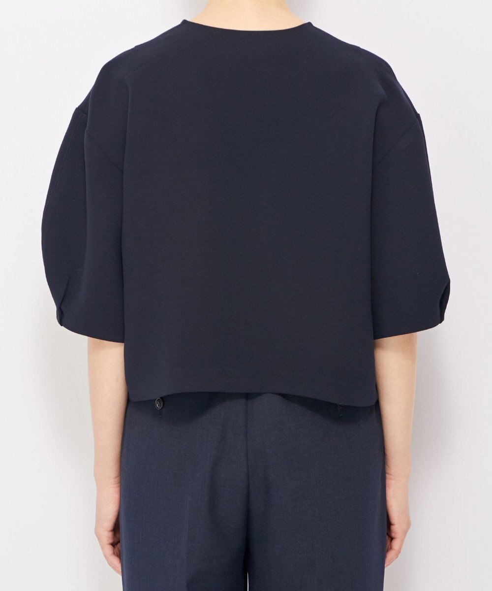 uncrave ウォッシャブルダブルクロス ブラウス 