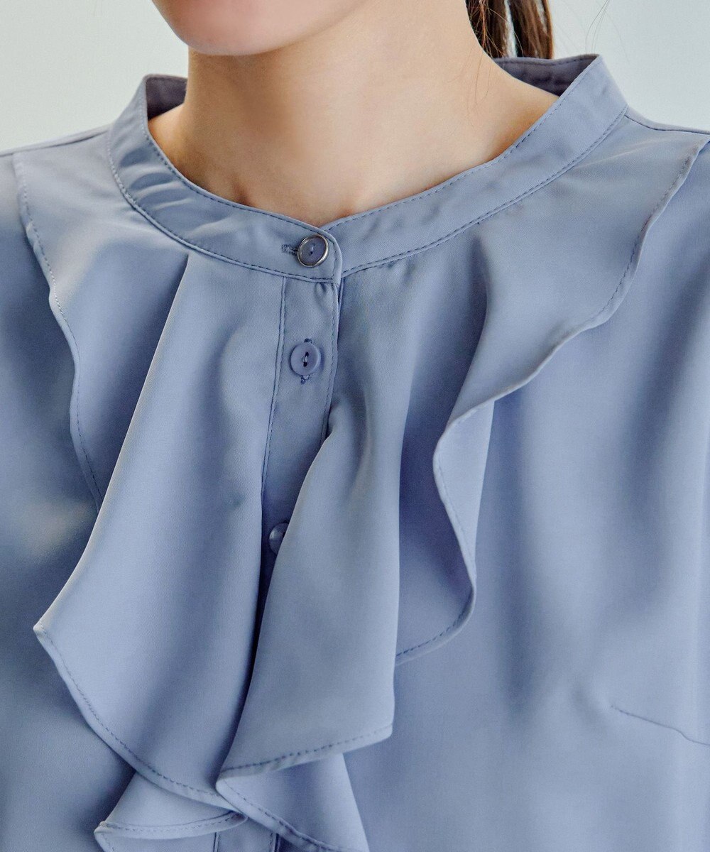 Tiaclasse 【スマート裏起毛・洗える】フリルチュニック 