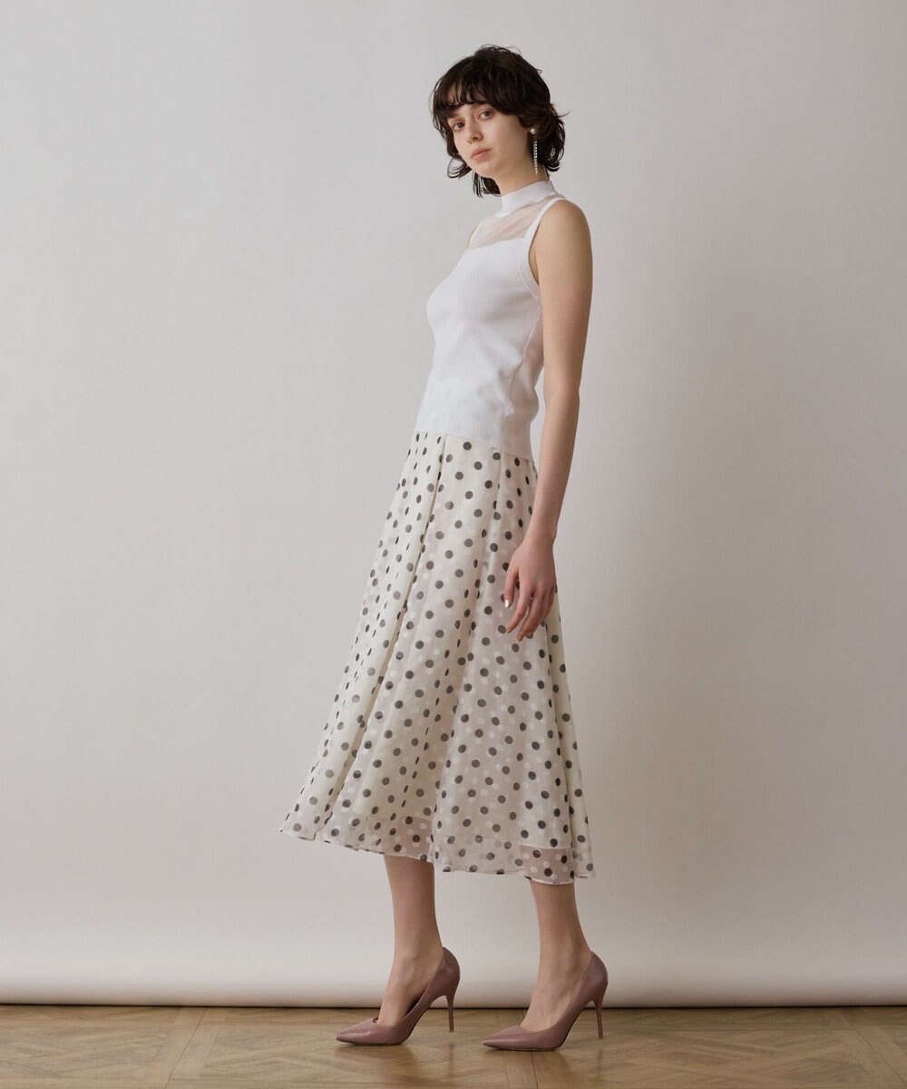 GRACE CONTINENTAL シアーグロスニットトップ 