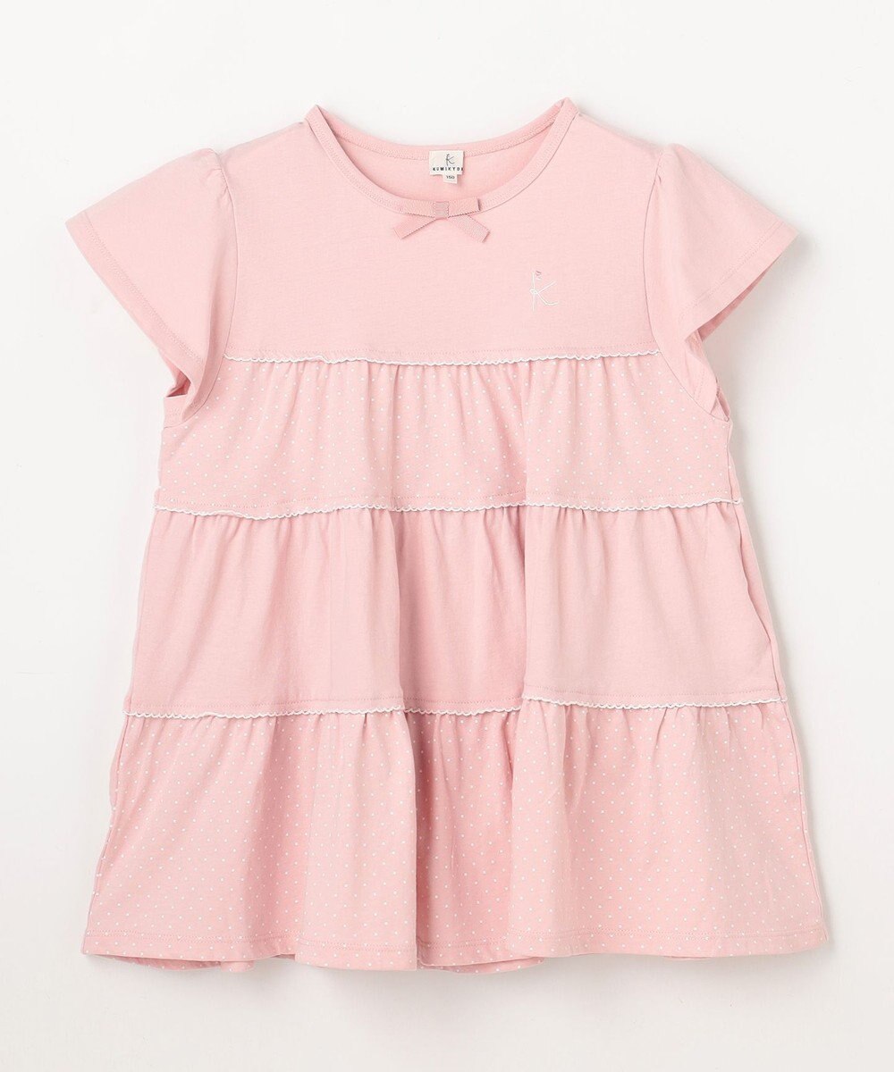 組曲 KIDS 【150-160㎝】 ドットティアードチュニック 