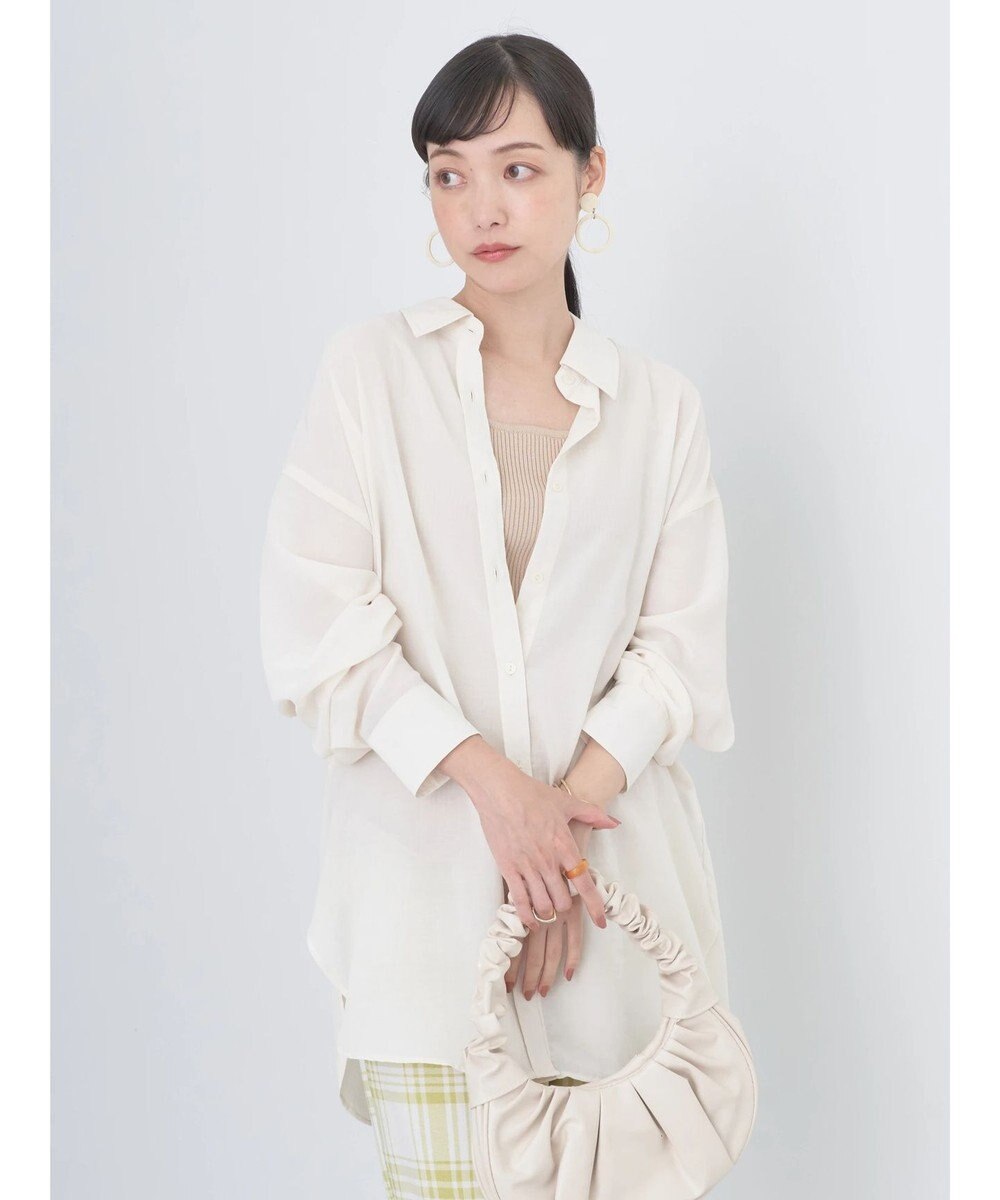 earth music&ecology シアーボーイズライクシャツ 