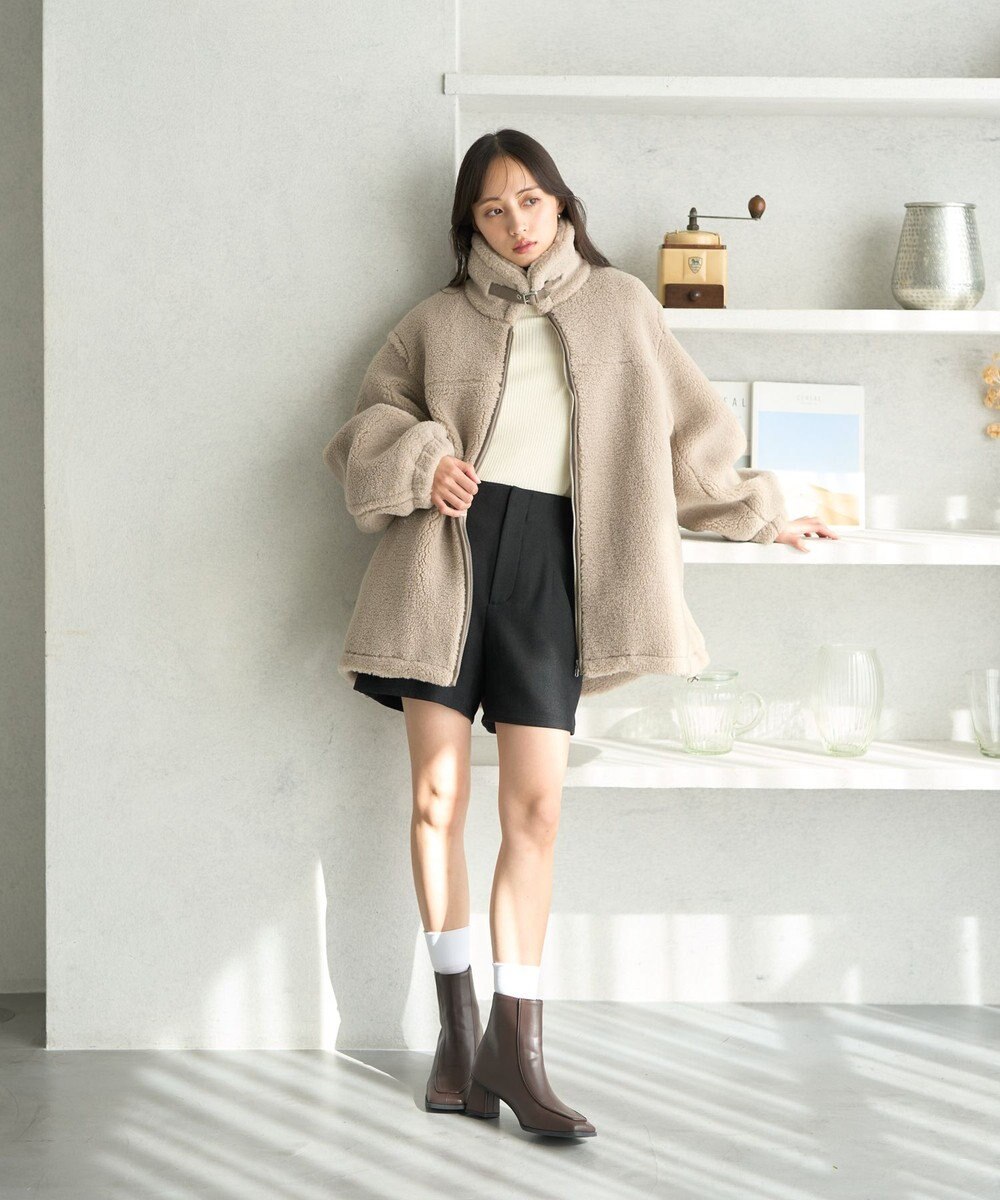 earth music&ecology ボアルーズブルゾン 