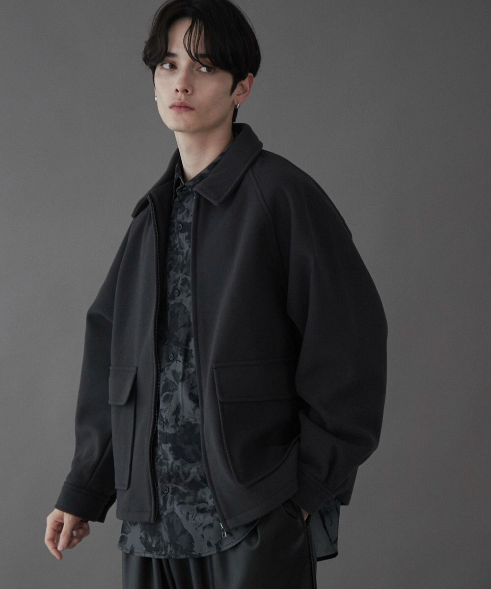 WEGO 【ユニセックス着用ITEM】メルトンショートZIPブルゾン 