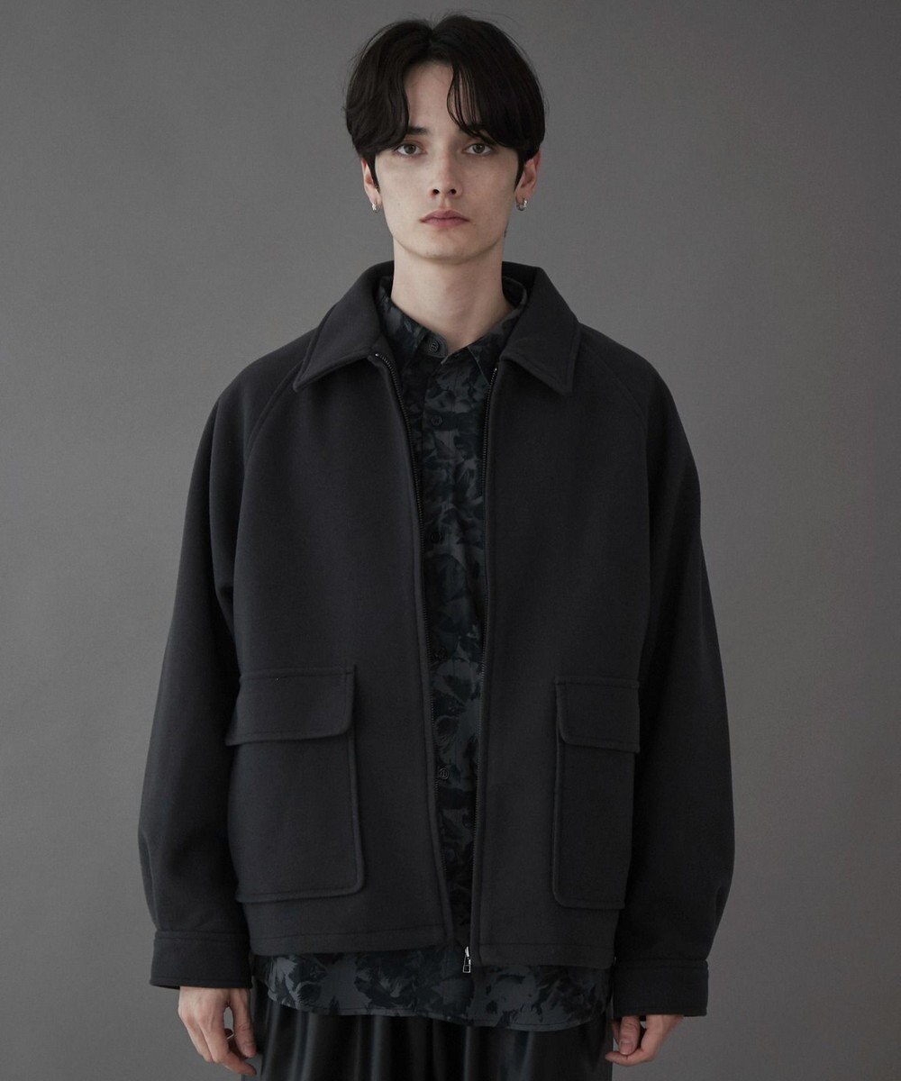 WEGO 【ユニセックス着用ITEM】メルトンショートZIPブルゾン 