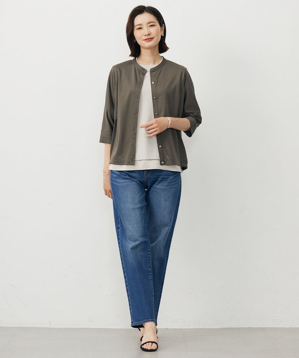 J.PRESS LADIES 【洗える・吸水速乾・接触冷感・セットアップ対応】Light ジョーゼット ブラウス 