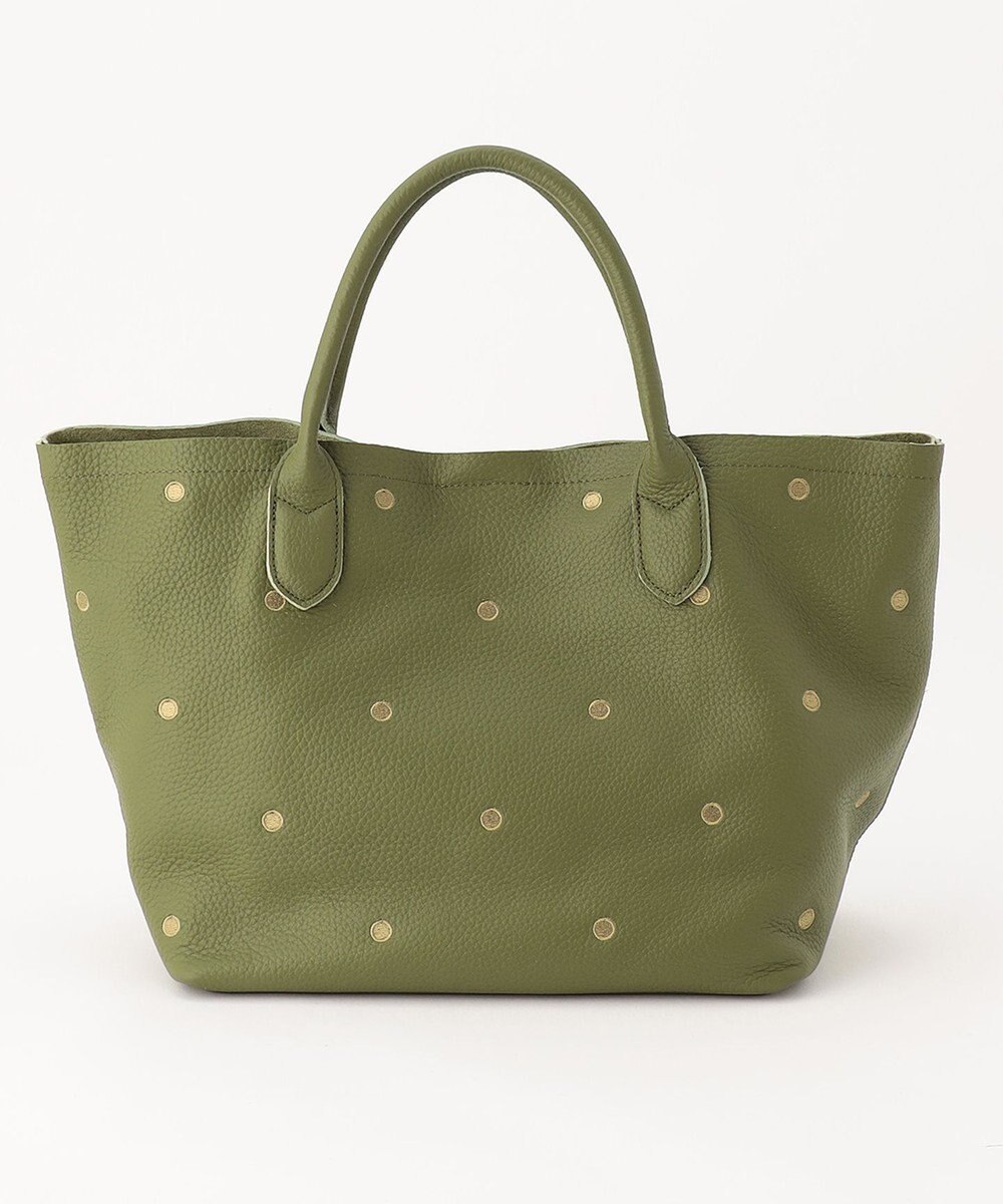 UNBILLION ペルケ perche / 牛革ドット刺繍トートバッグ 