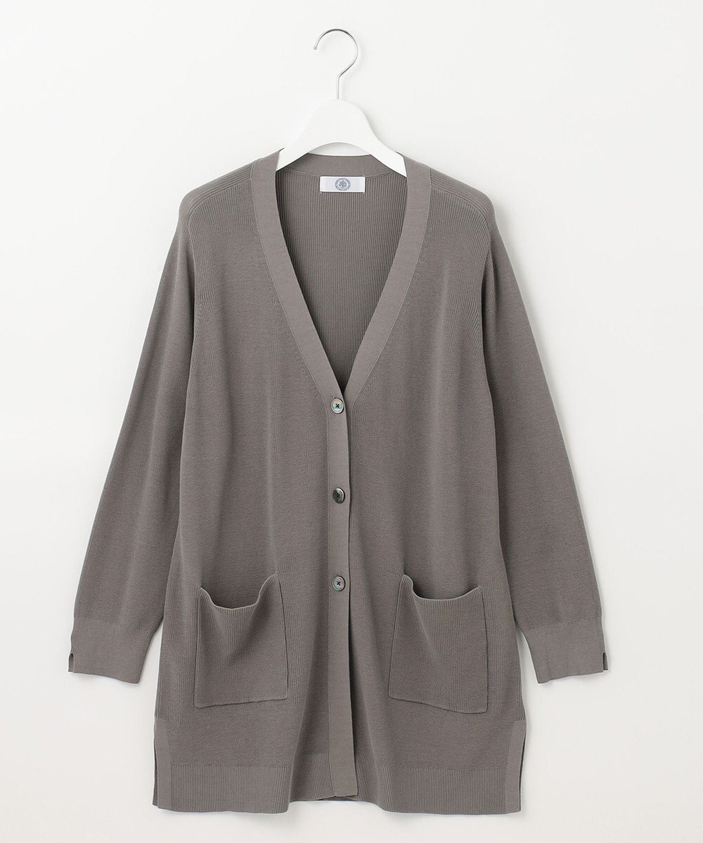 J.PRESS LADIES 【洗える】 コットンモダール カーディガン 