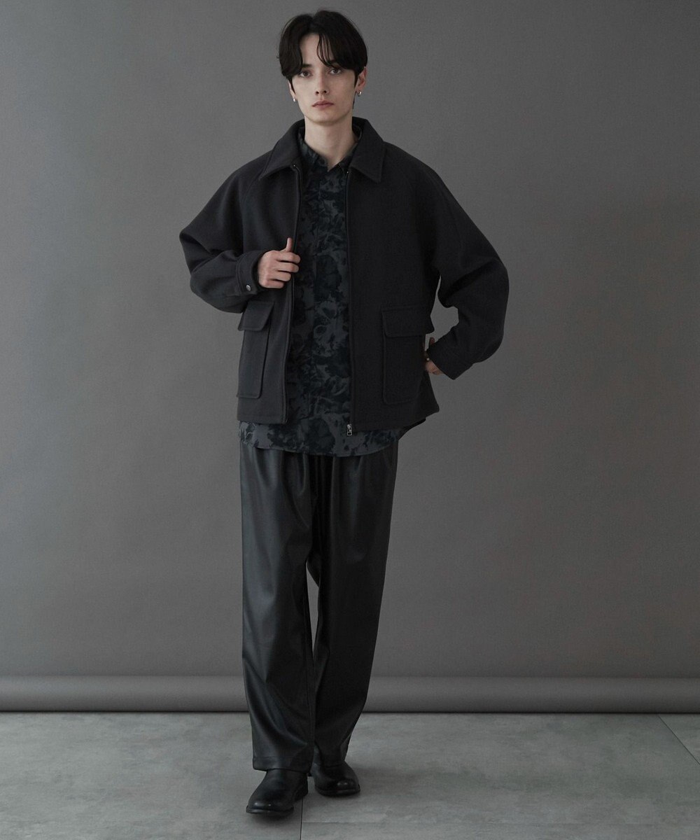 WEGO 【ユニセックス着用ITEM】メルトンショートZIPブルゾン 