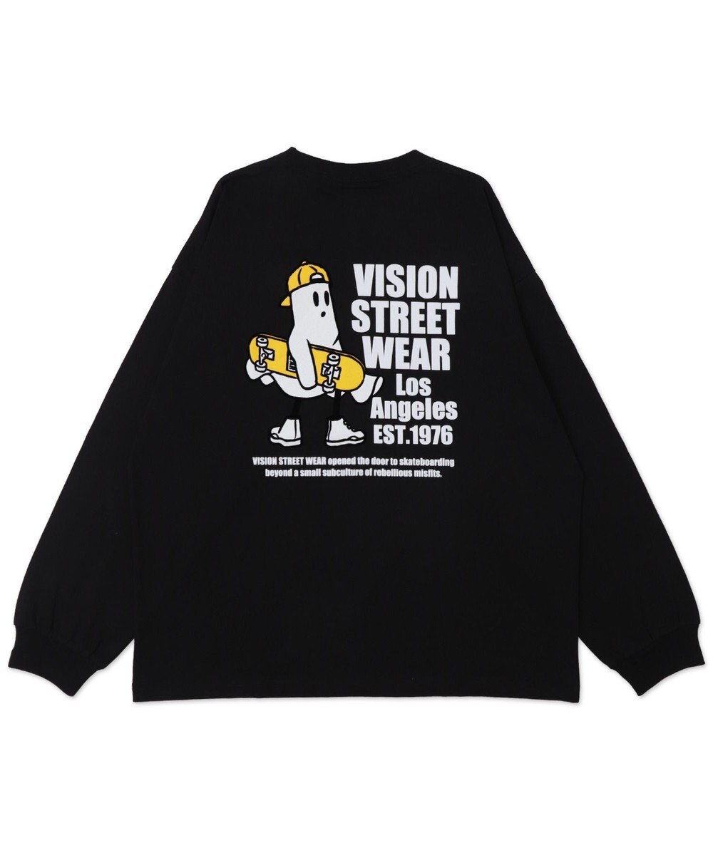 WEGO 【ユニセックス着用ITEM】別注VISIONゴーストスケータープリントT（LS） 