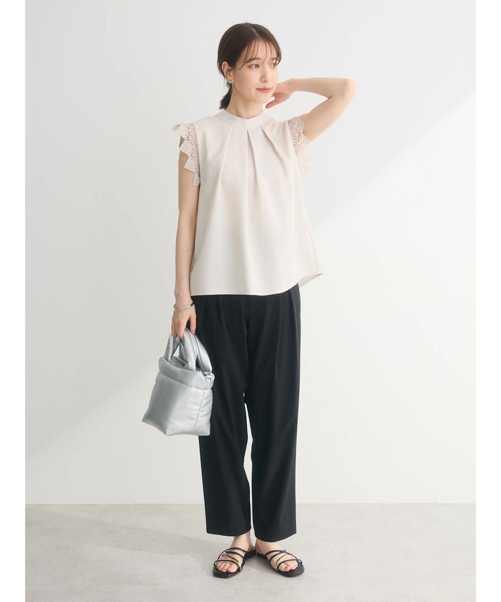 Green Parks ・ＥＬＥＮＣＡＲＥ　ＤＵＥ　リネンライクレースブラウス 