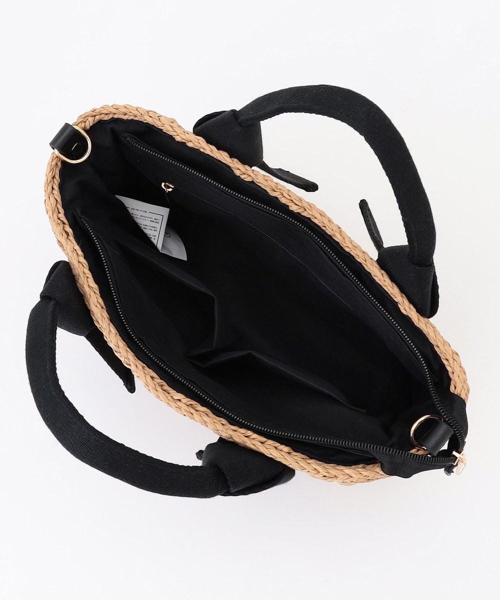 LA BAGAGERIE 【MONICA】リボンハンドル2WAYかごバッグ 