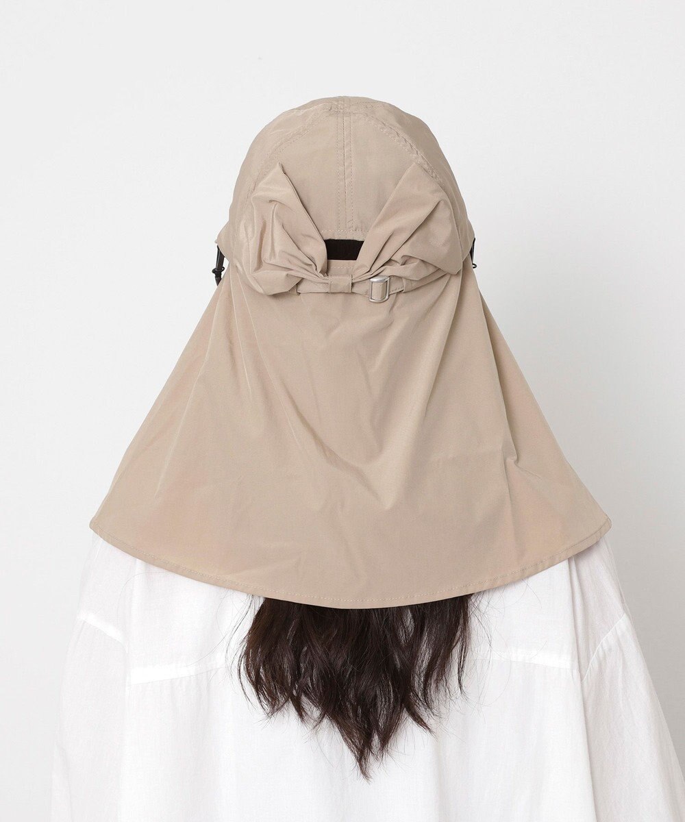 MOONBAT 【遮光100％/UVカット100％】フワクール (Fuwacool)  日差しを完全遮断バッククリボンワイドキャップ　遮光100　UV100 