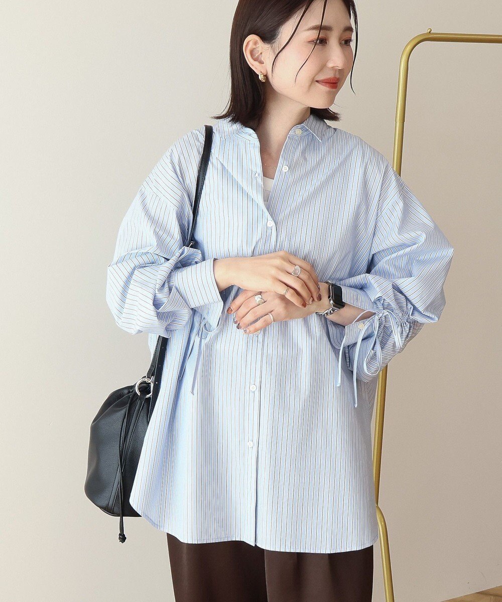 AMERICAN HOLIC 【イージーケア】バックギャザーリボンシャツ 