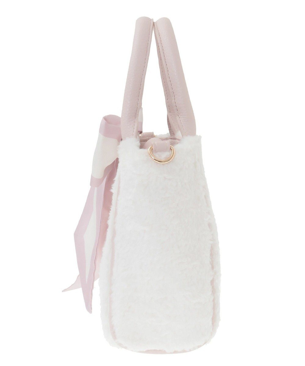 Maison de FLEUR スカーフ付きボア2WaySトートバッグ 