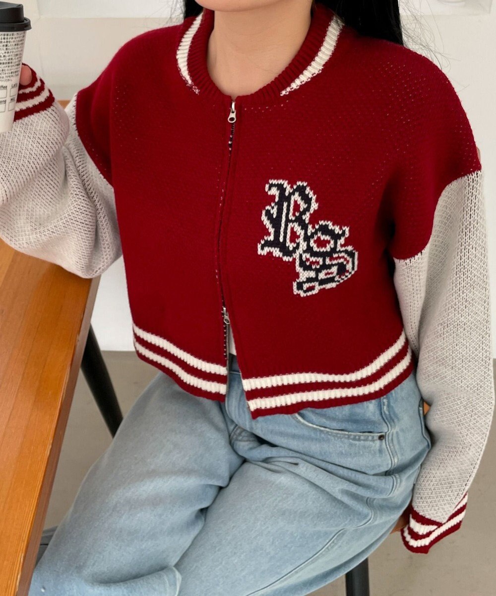 WEGO ニットショートスタジャン 