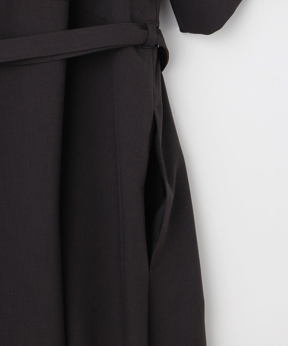 23区 【撥水加工/洗える】キューティクルストレッチツイル イレギュラーヘム ワンピース 