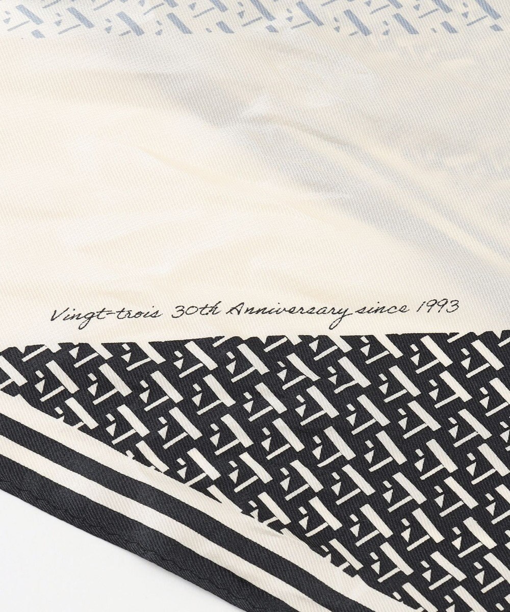 23区 【Oggi4月号掲載】ジオメトリック柄 ダイヤスカーフ 