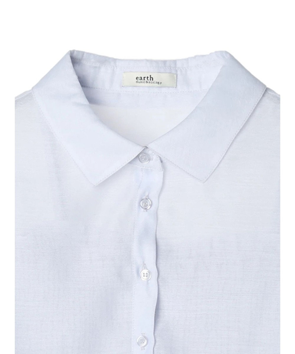 earth music&ecology ＳＥＴ２点シアークロップドシャツ×シャーリングタンク 