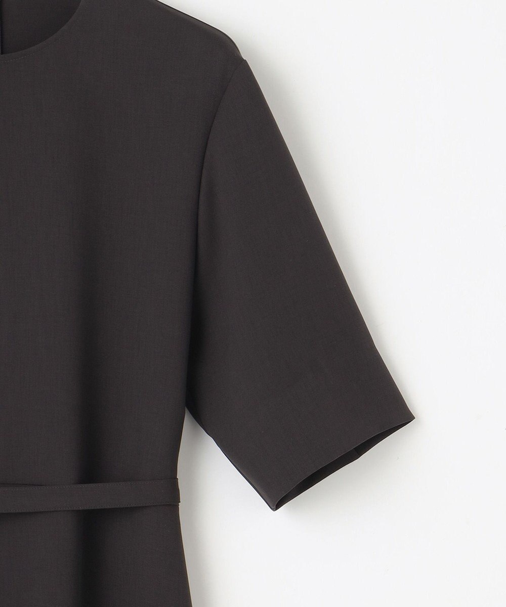 23区 【撥水加工/洗える】キューティクルストレッチツイル イレギュラーヘム ワンピース 