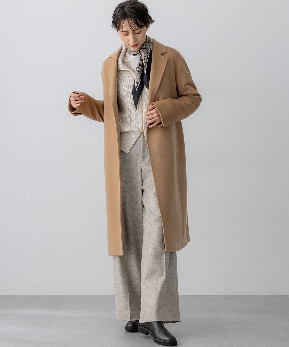 23区 S ウールカシミヤビーバー チェスター コート 