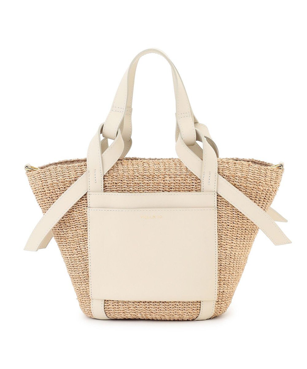 23区 【先行予約】VIOLAd'ORO アバカ レザーポケット 2WAY トートバッグ 