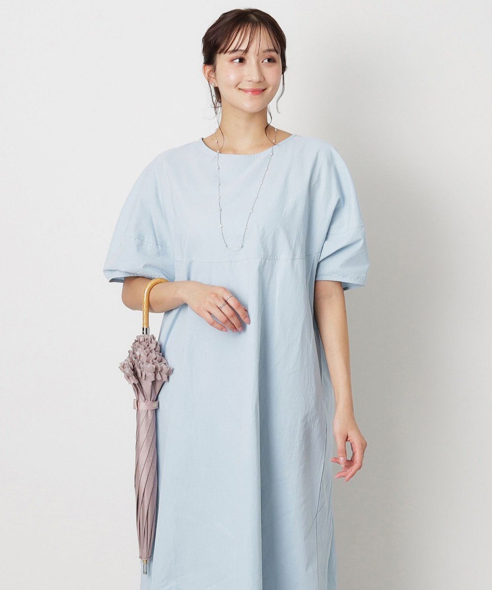 MOONBAT 【晴雨兼用日傘】LANVIN en Bleu (ランバン オン ブルー) 長傘 ドビーフリル 遮光 遮熱 UV 