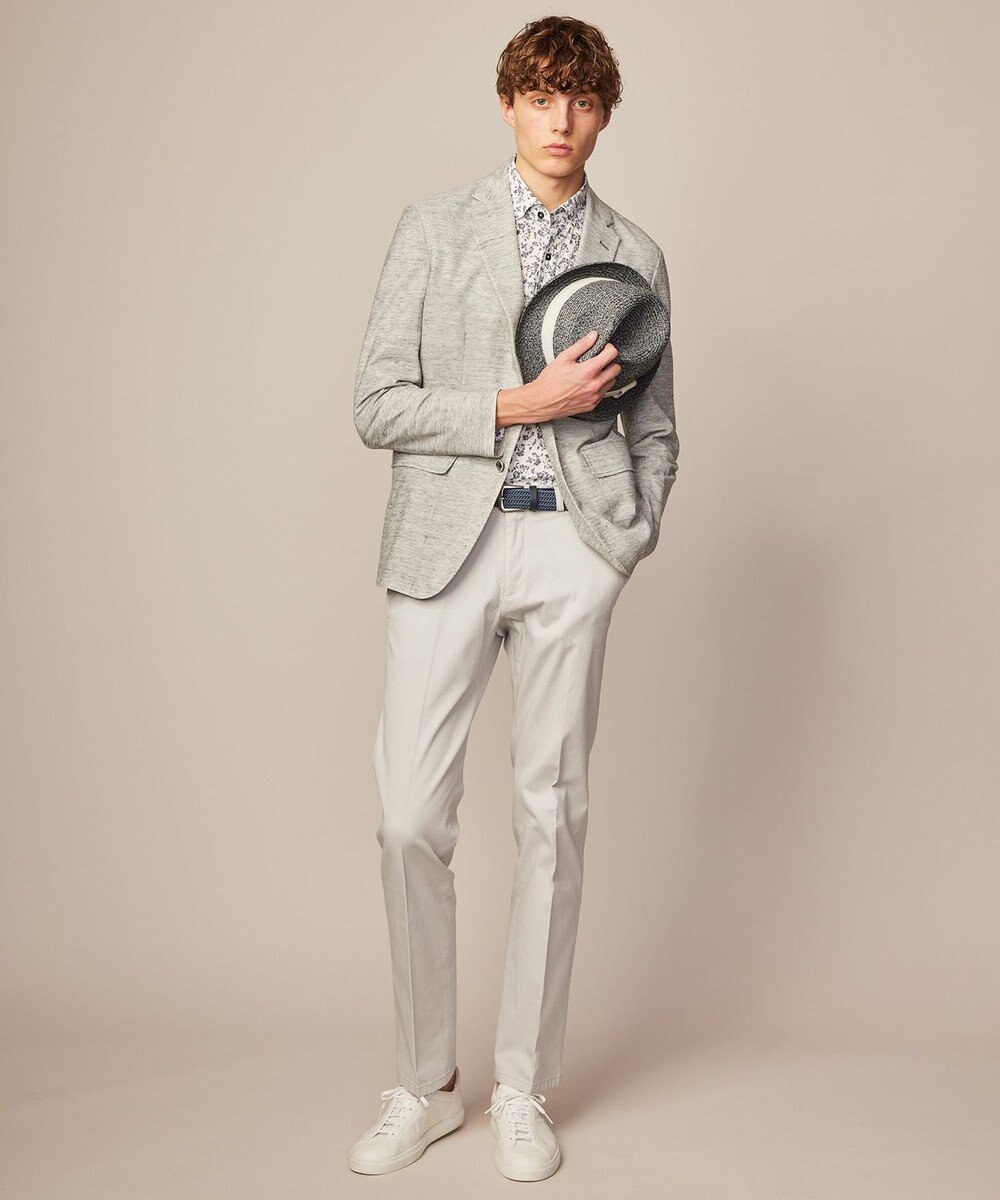 JOSEPH ABBOUD 【ウエストも伸びる！】オーガニックストレッチ パンツ 