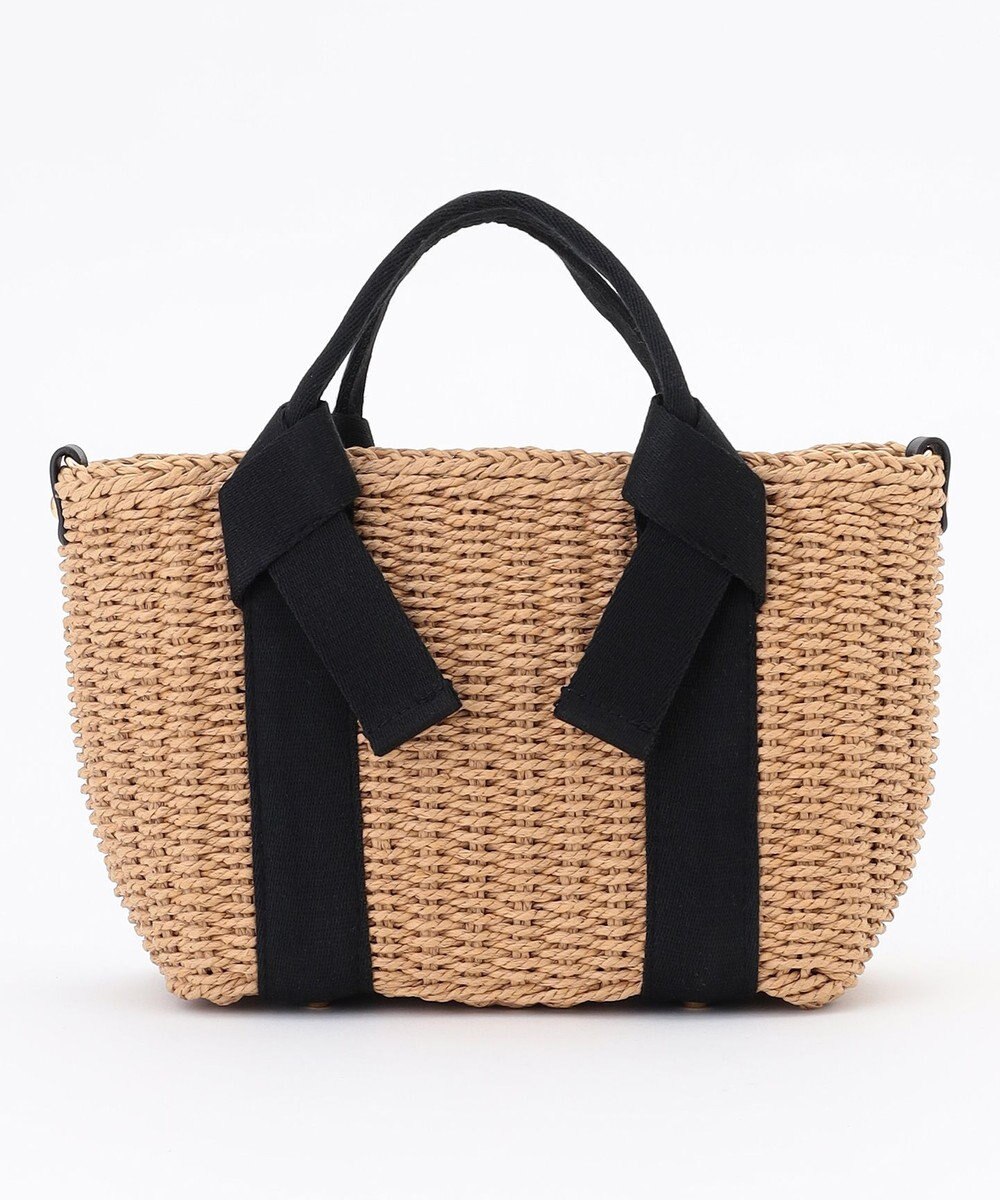 LA BAGAGERIE 【MONICA】リボンハンドル2WAYかごバッグ 