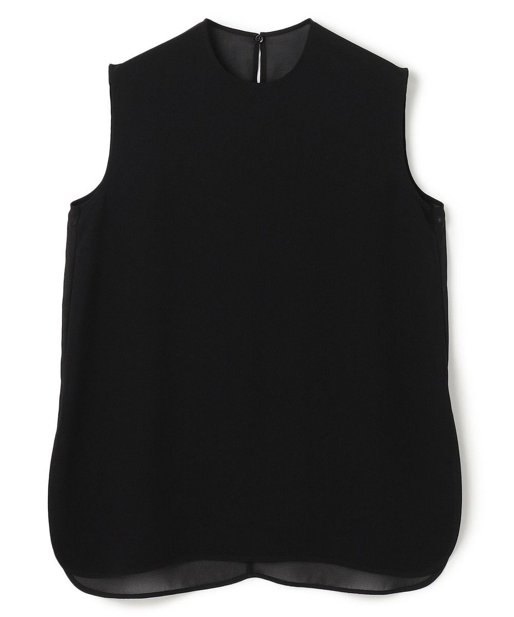 BEIGE， 【洗える】FLEUR / バックシアーノーカラーブラウス 