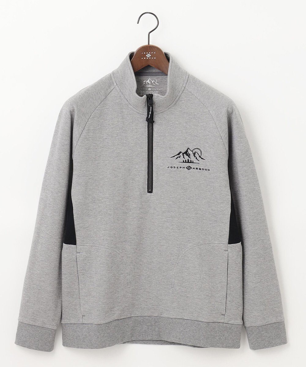 JOSEPH ABBOUD MOUNTAIN 【UNISEX】オーガニックコットン ビンテージインレーハーフZIP 