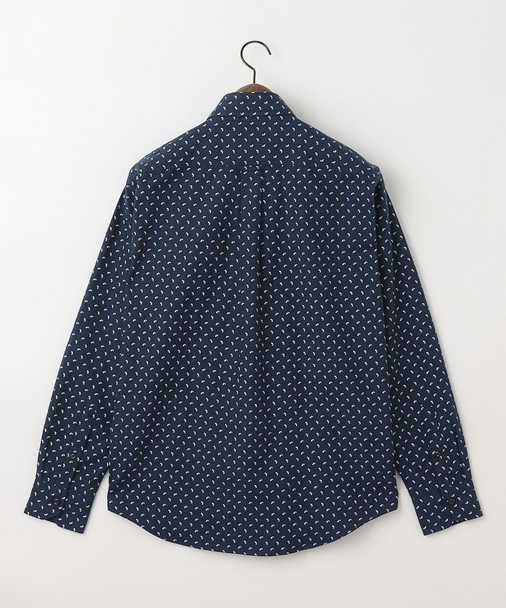 JOSEPH ABBOUD 【オーガニックコットン】フランネルペイズリー柄プリント シャツ 