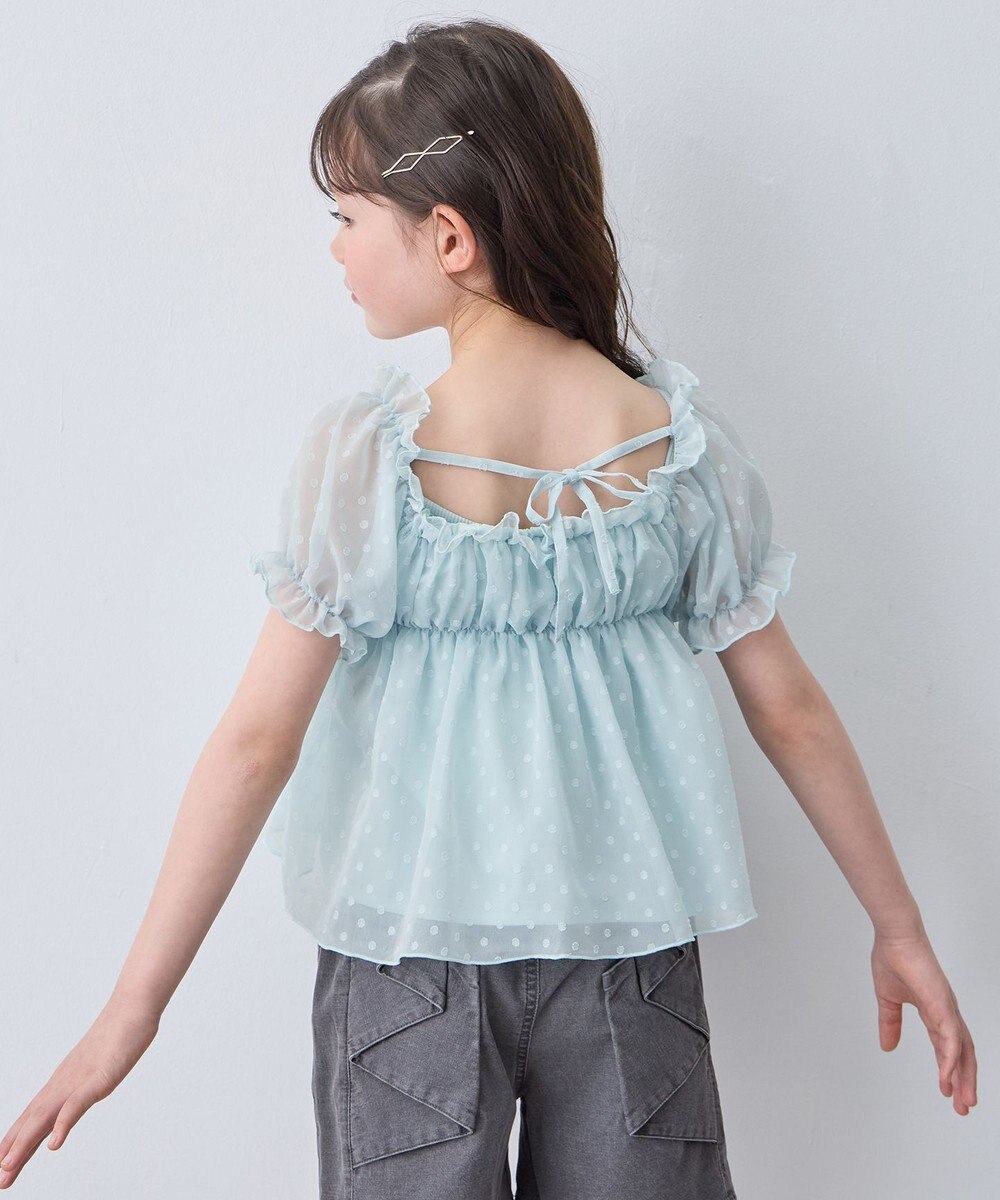 ANY KIDS 【一部店舗/WEB先行販売アイテム】2WAY シアードビーブラウス 