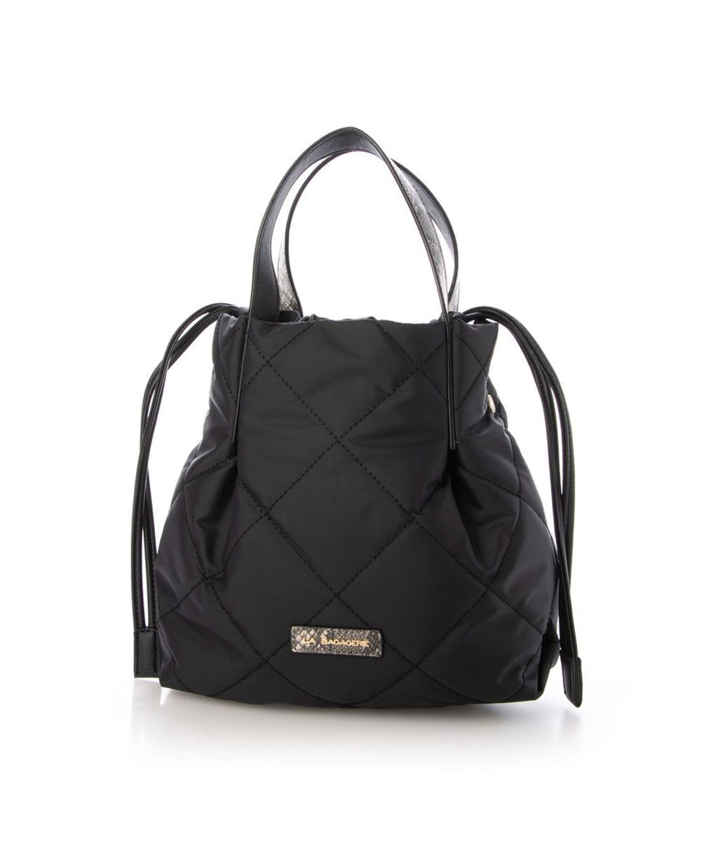 LA BAGAGERIE ドローストリング×キルト2WAYトート SSサイズ 