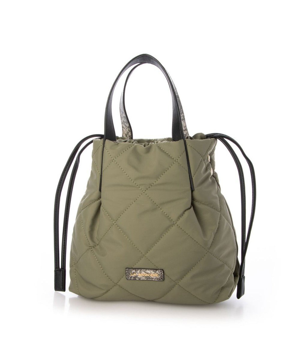 LA BAGAGERIE ドローストリング×キルト2WAYトート SSサイズ 