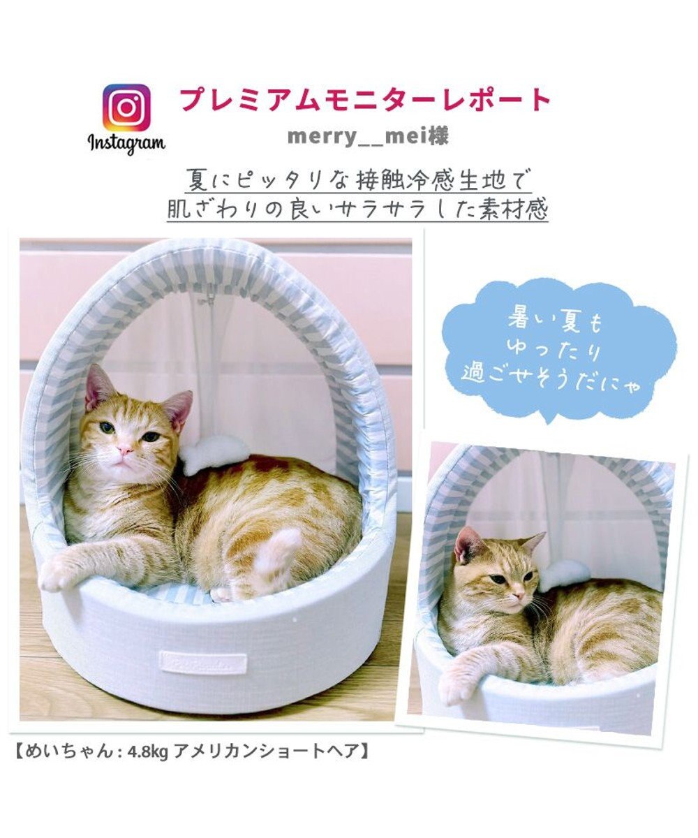 PET PARADISE 猫 ハウス クール 夏 接触冷感 ひんやり ねこハウス (40×35cm) 