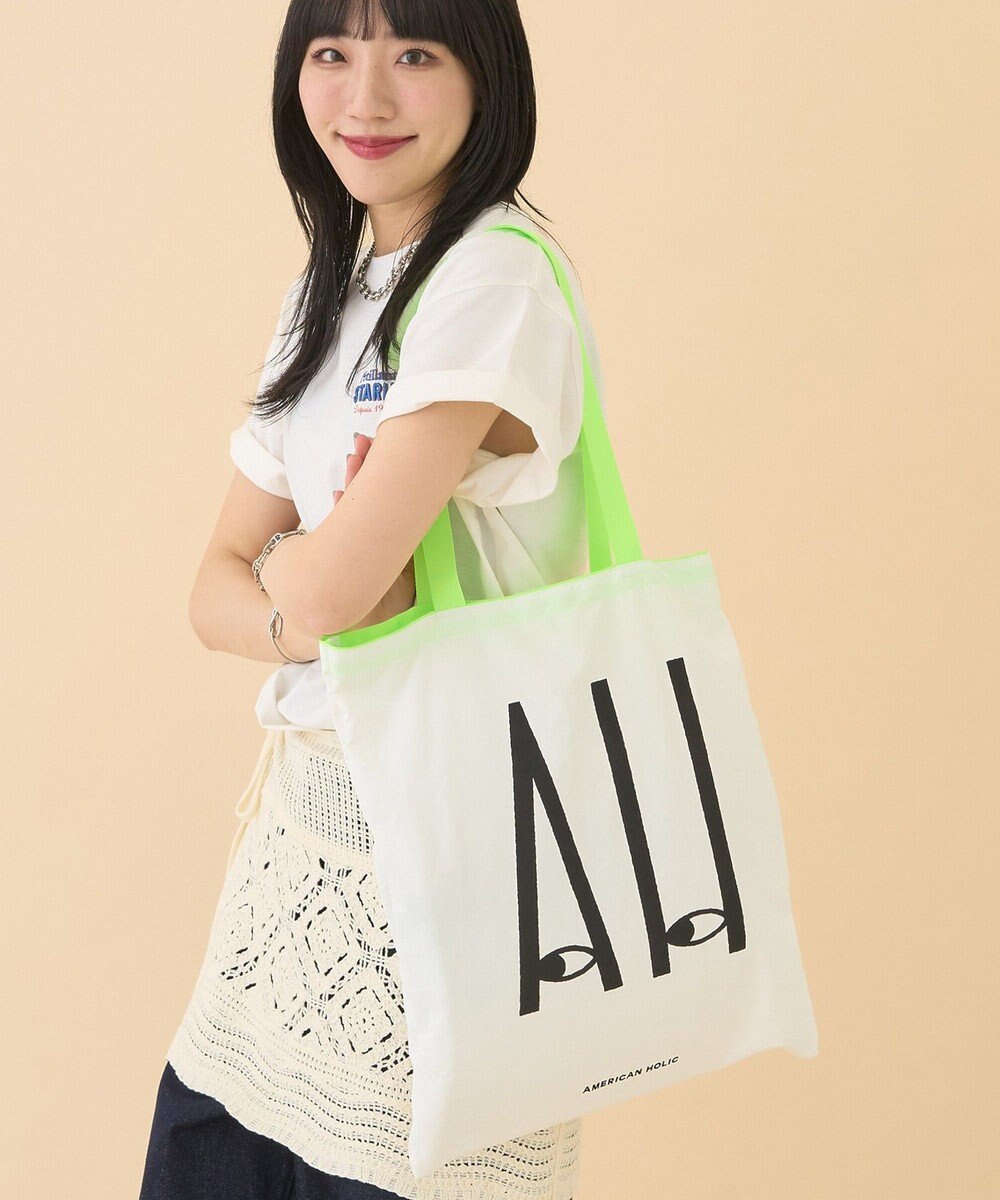 AMERICAN HOLIC カラーハンドルホリホリトートバッグ 
