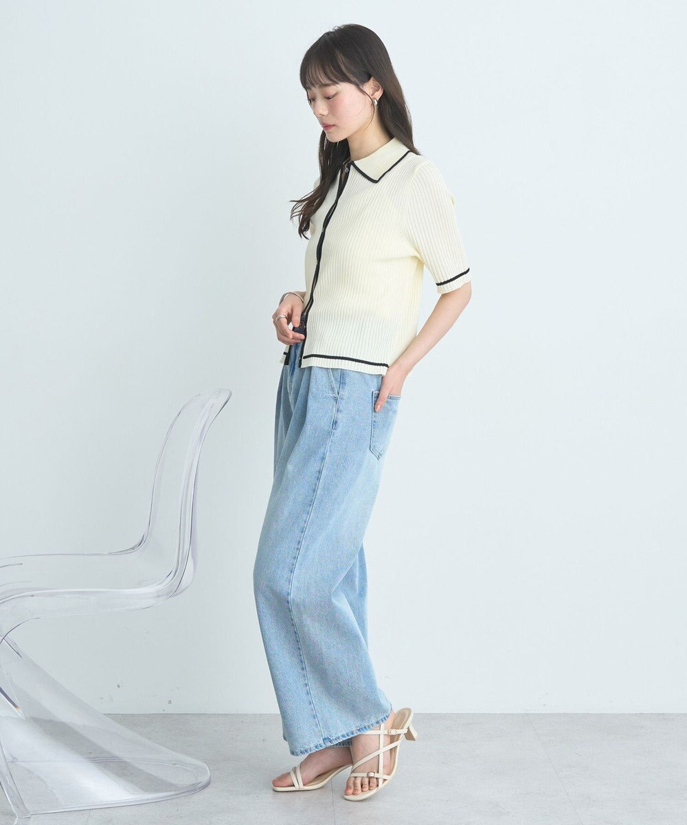 earth music&ecology 【予約】リブニットカーディガン 