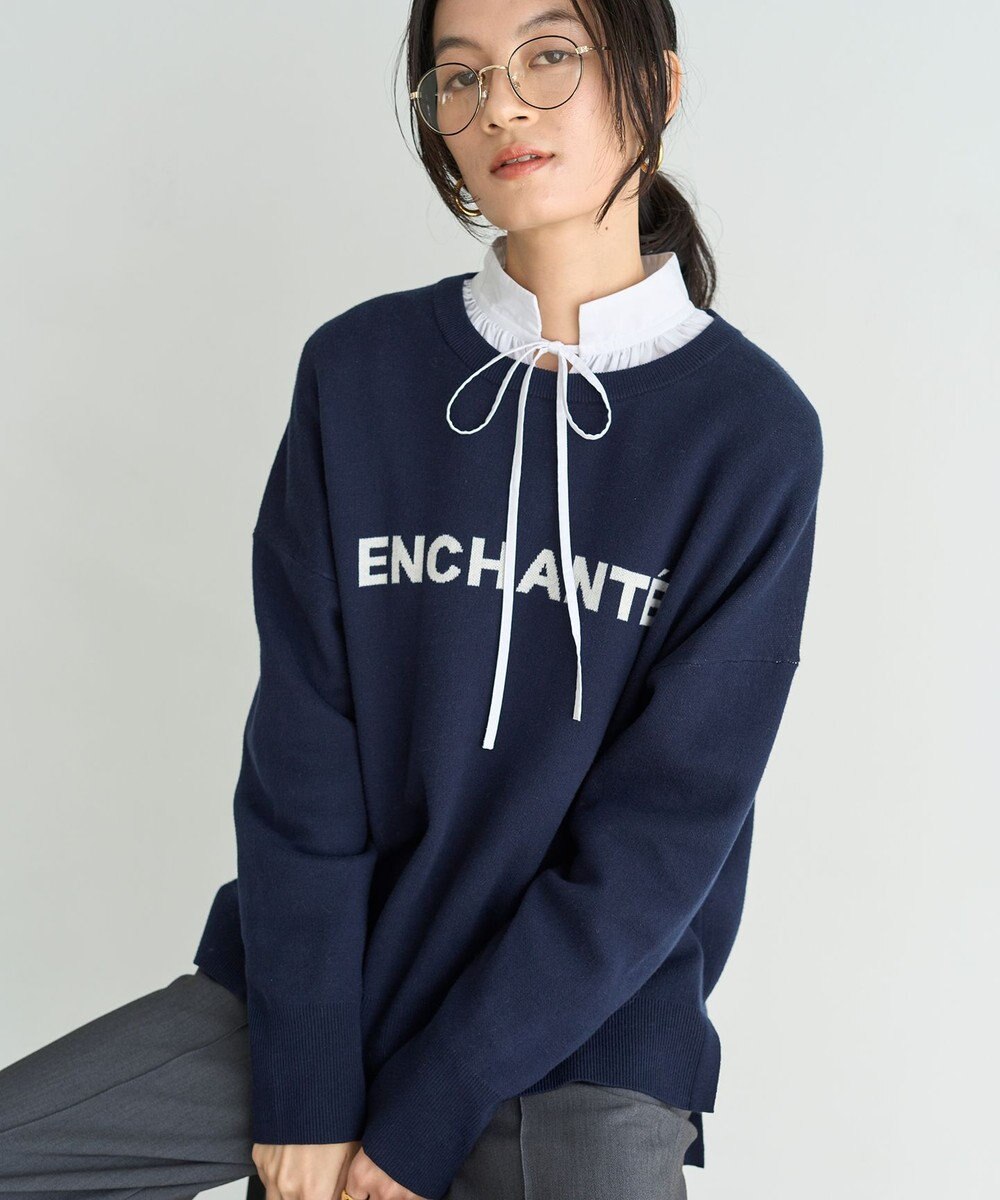 UNFILO 【新色追加】スウェットライク ロゴニット 