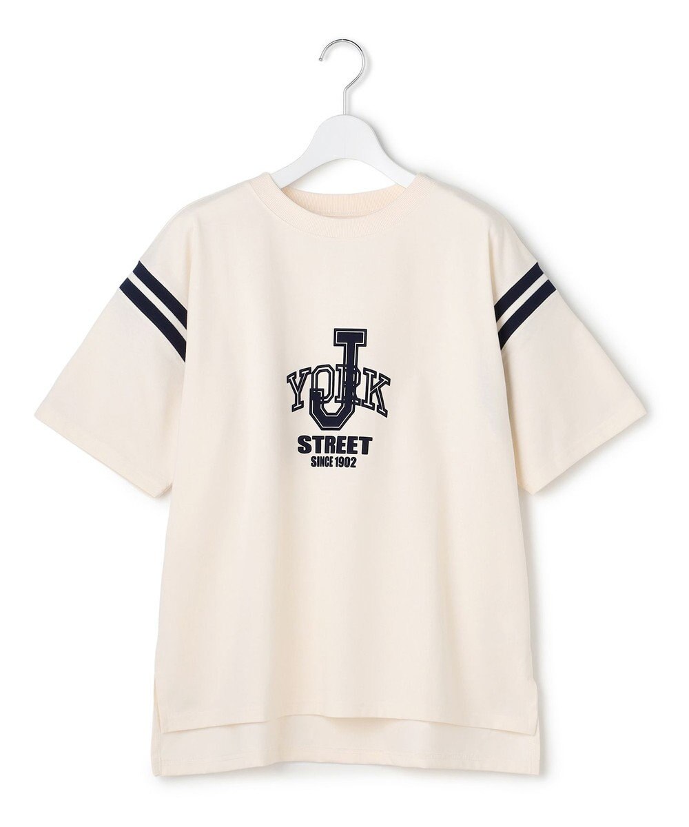 J.PRESS YORK STREET 【WOMEN】フットボールTシャツ 