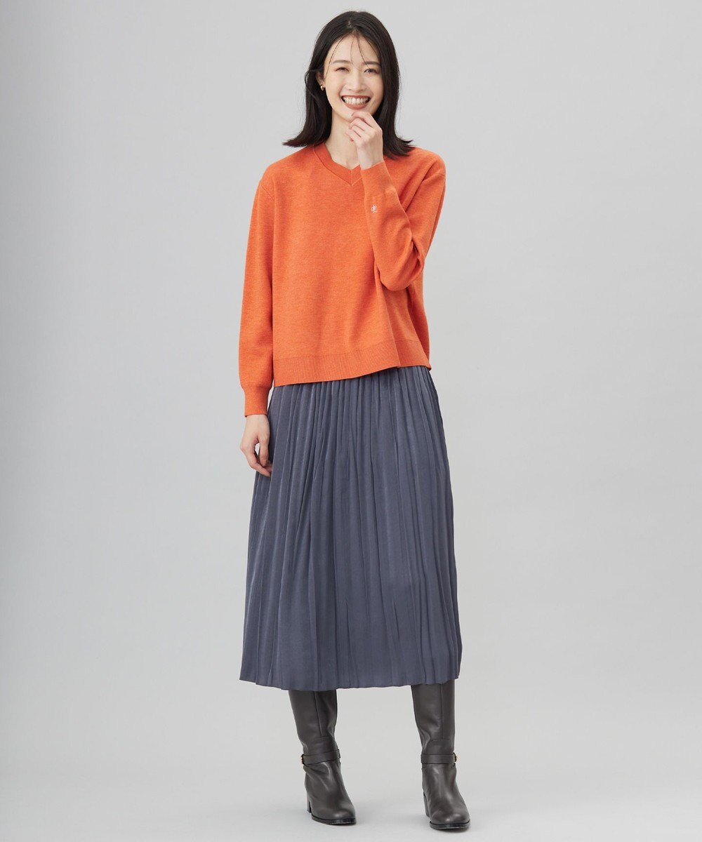 J.PRESS LADIES L 【洗える】FINE SWEAT ニット 