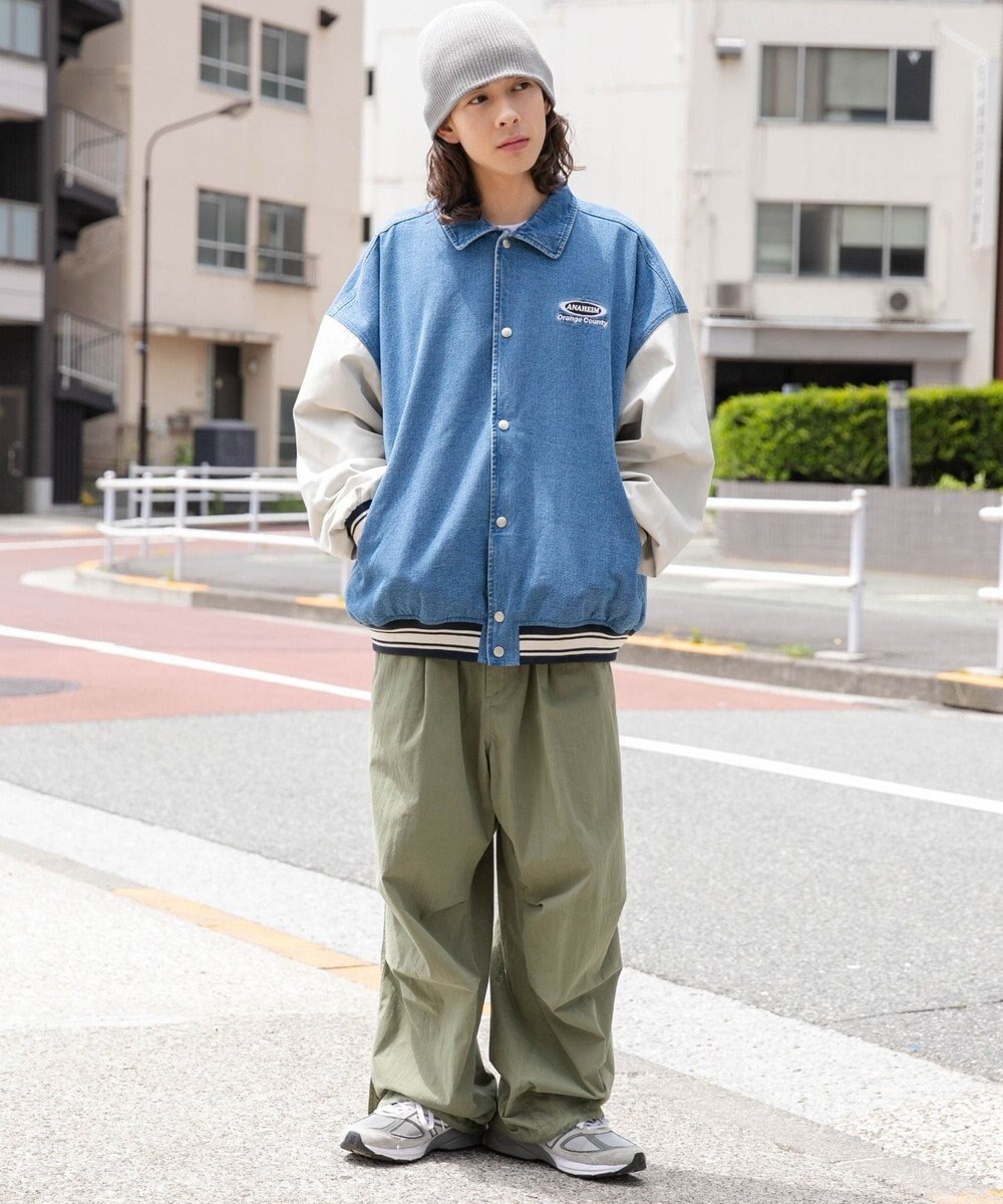 WEGO 【ユニセックス着用ITEM】デニムスタジャン 